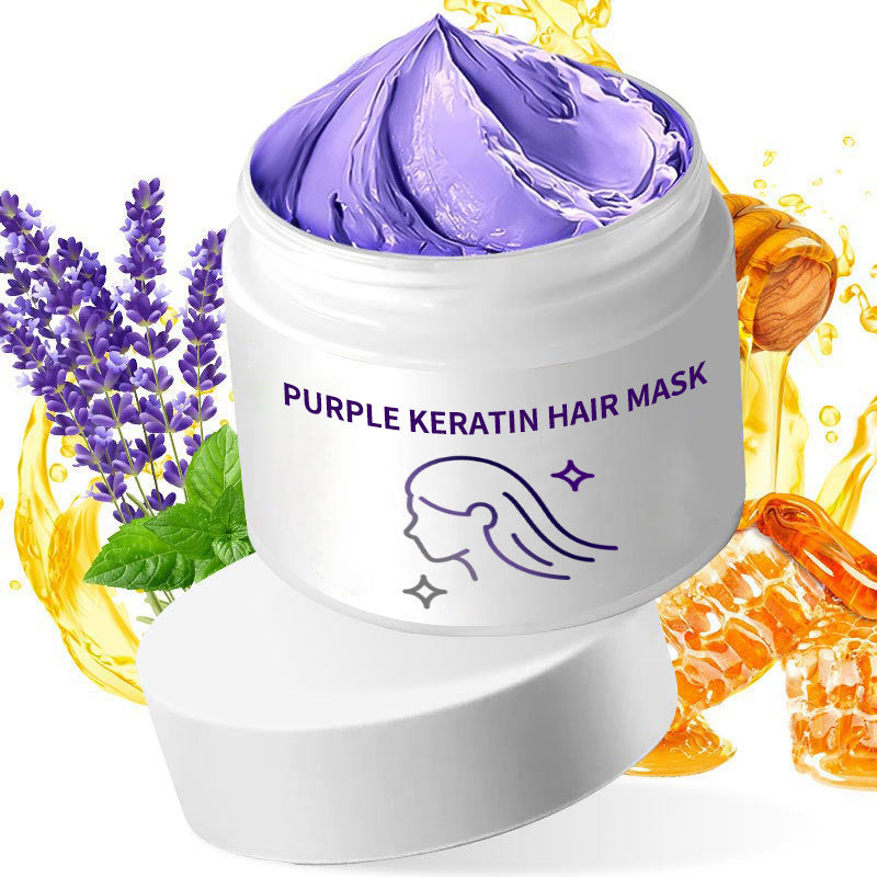 ✨Offerta limitata: acquista 3 e ricevi 2 in omaggio✨🧴💛 Maschera per capelli Keratynowa Fioletowa&Lascia che i tuoi capelli fluttuino al vento