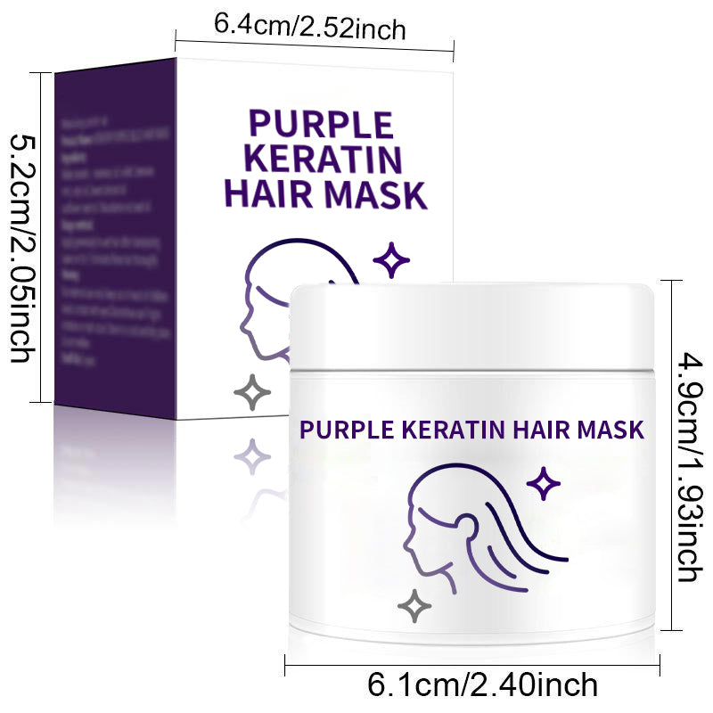 ✨Offerta limitata: acquista 3 e ricevi 2 in omaggio✨🧴💛 Maschera per capelli Keratynowa Fioletowa&Lascia che i tuoi capelli fluttuino al vento