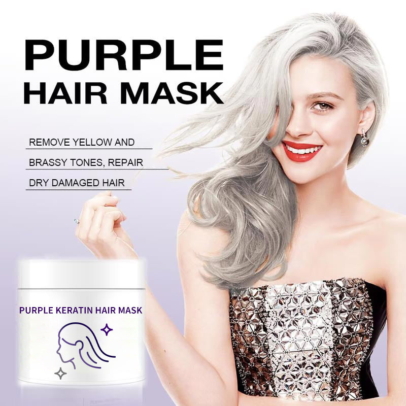 ✨Offerta limitata: acquista 3 e ricevi 2 in omaggio✨🧴💛 Maschera per capelli Keratynowa Fioletowa&Lascia che i tuoi capelli fluttuino al vento