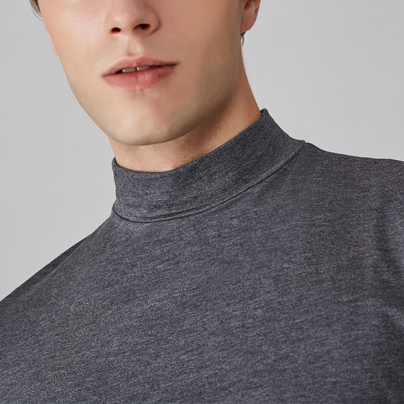 T-shirt da uomo a collo alto