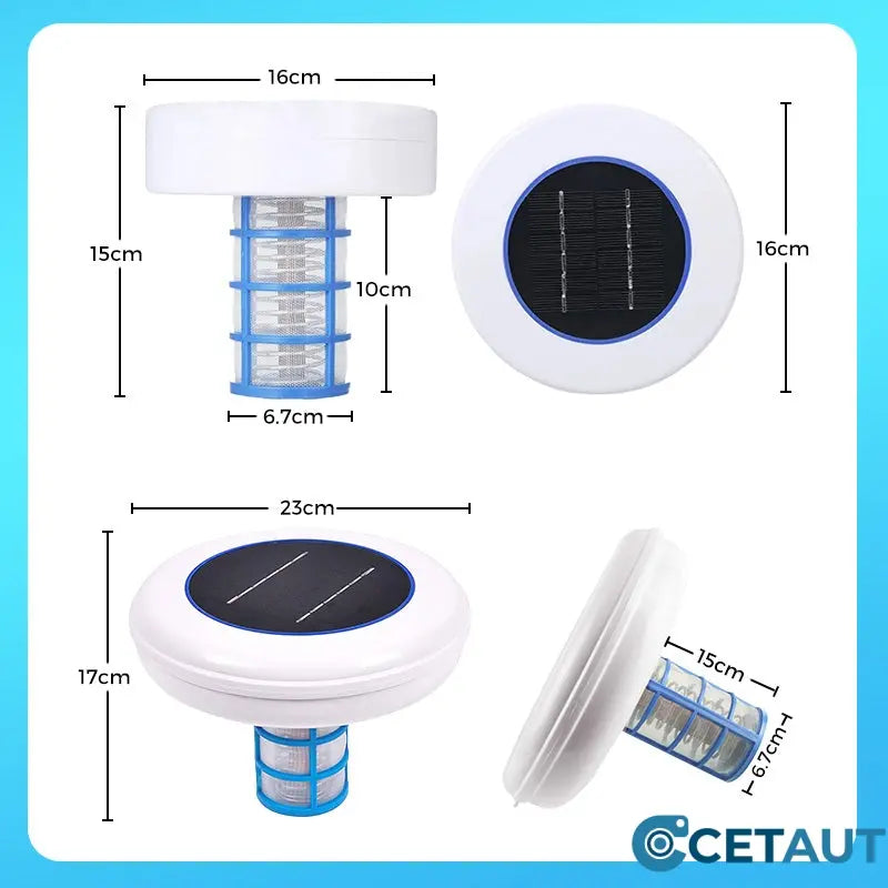 🌞Piscina cristallina – senza prodotti chimici, con energia solare! IONIZZATORE GALLEGGIANTE PER PISCINE ALIMENTATO A ENERGIA SOLARE