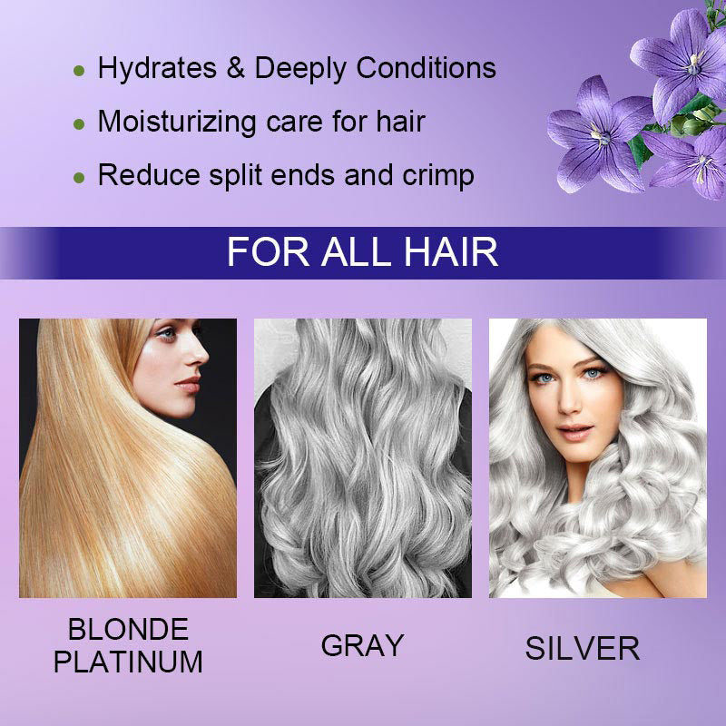 ✨Offerta limitata: acquista 3 e ricevi 2 in omaggio✨🧴💛 Maschera per capelli Keratynowa Fioletowa&Lascia che i tuoi capelli fluttuino al vento