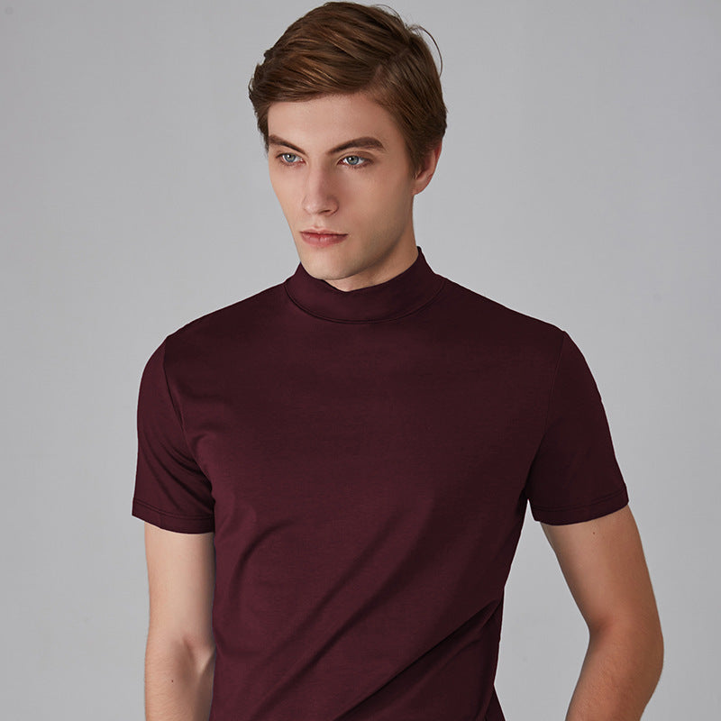 T-shirt da uomo a collo alto