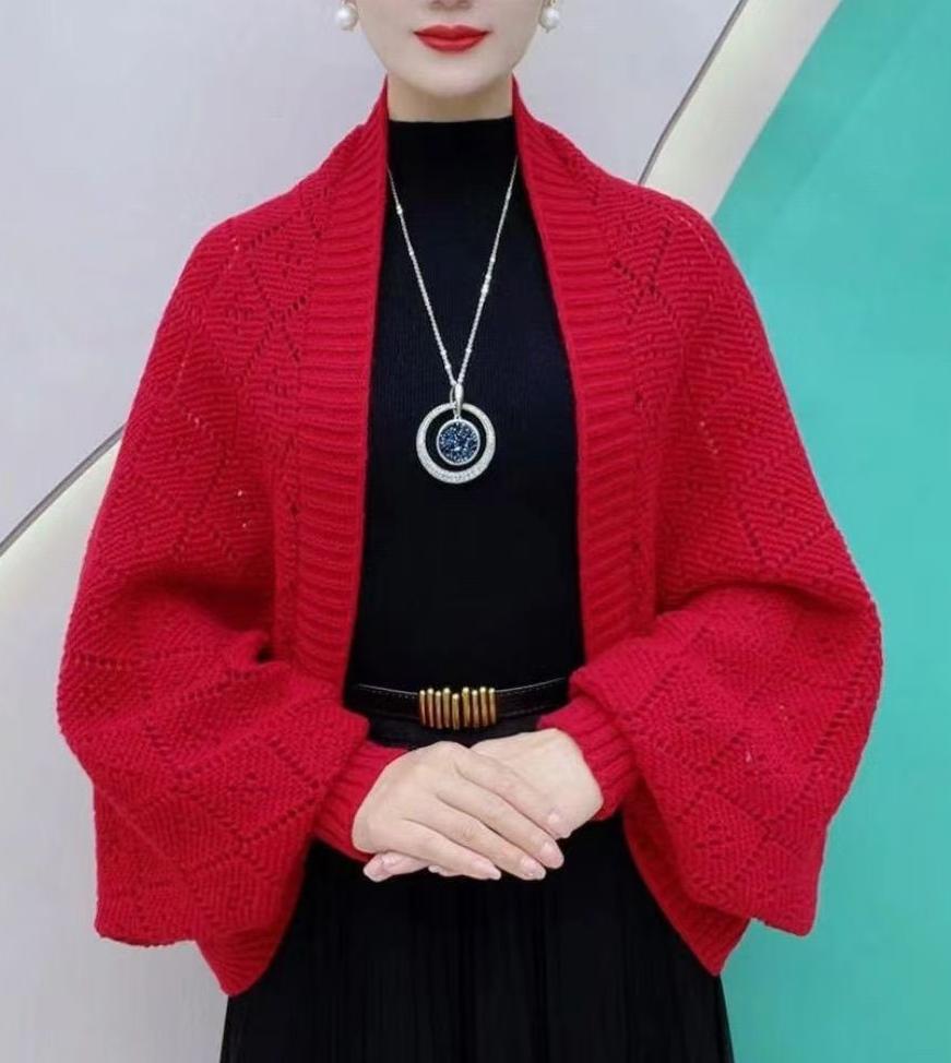 Mode ausgehöhlte Strickjacke