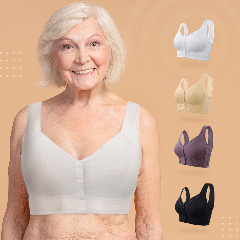 🌹Ultimo giorno ❤️ Compra 1 e ricevi 2 gratis🌹Reggiseno traspirante con chiusura frontale🎀