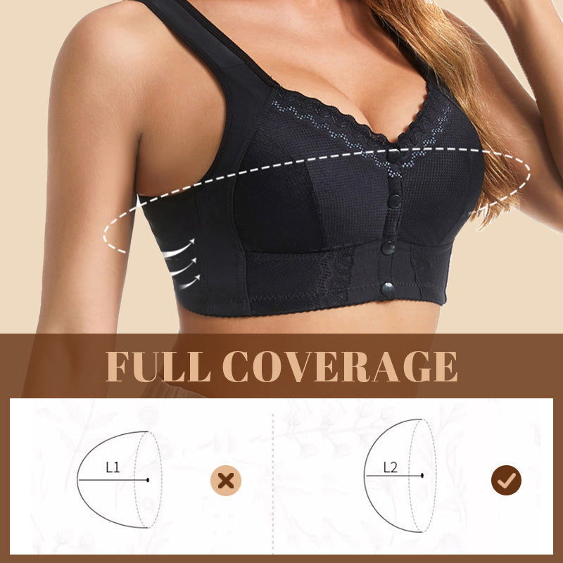 🌹Ultimo giorno ❤️ Compra 1 e ricevi 2 gratis🌹Reggiseno traspirante con chiusura frontale🎀