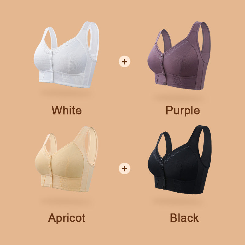 🌹Ultimo giorno ❤️ Compra 1 e ricevi 2 gratis🌹Reggiseno traspirante con chiusura frontale🎀