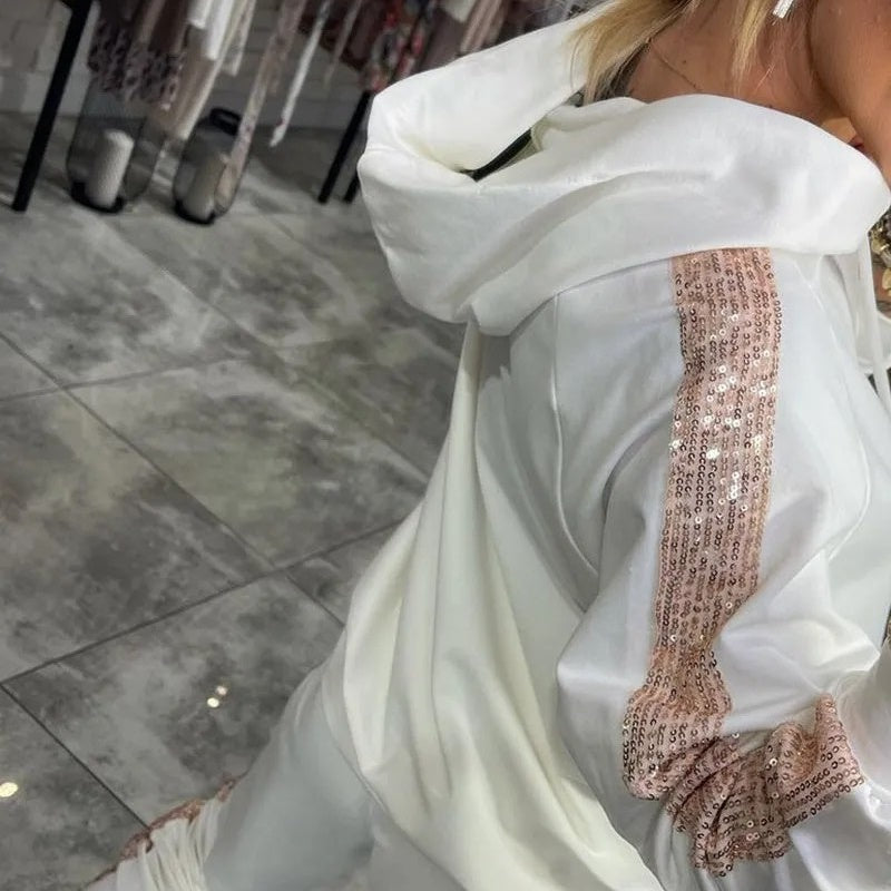 🔥Vendita calda 2025🔥 Set da 2 pezzi, top e pantaloni con cappuccio con coulisse da donna (spedizione gratuita)