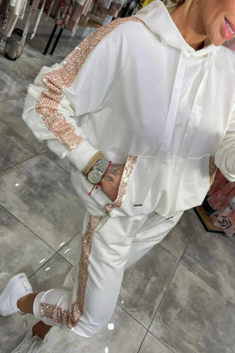 🔥Vendita calda 2025🔥 Set da 2 pezzi, top e pantaloni con cappuccio con coulisse da donna (spedizione gratuita)