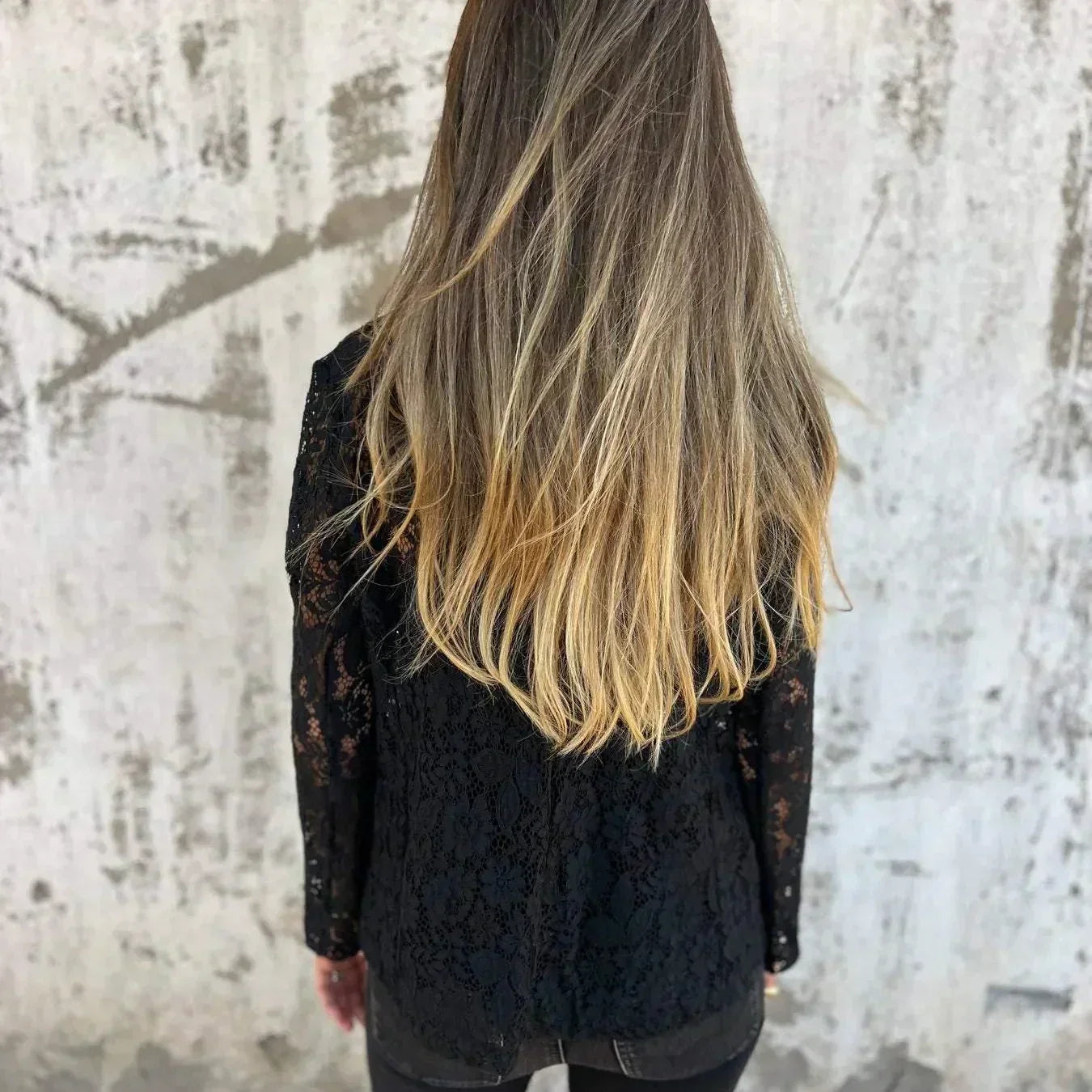 Giacca in pizzo integrale e maglia