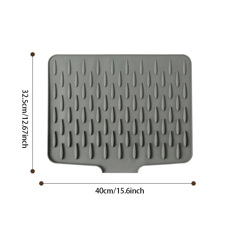 💥 Salva piano di lavoro in silicone no-spill - Tappetino termoresistente e antiscivolo per asciugare senza sgocciolare💥