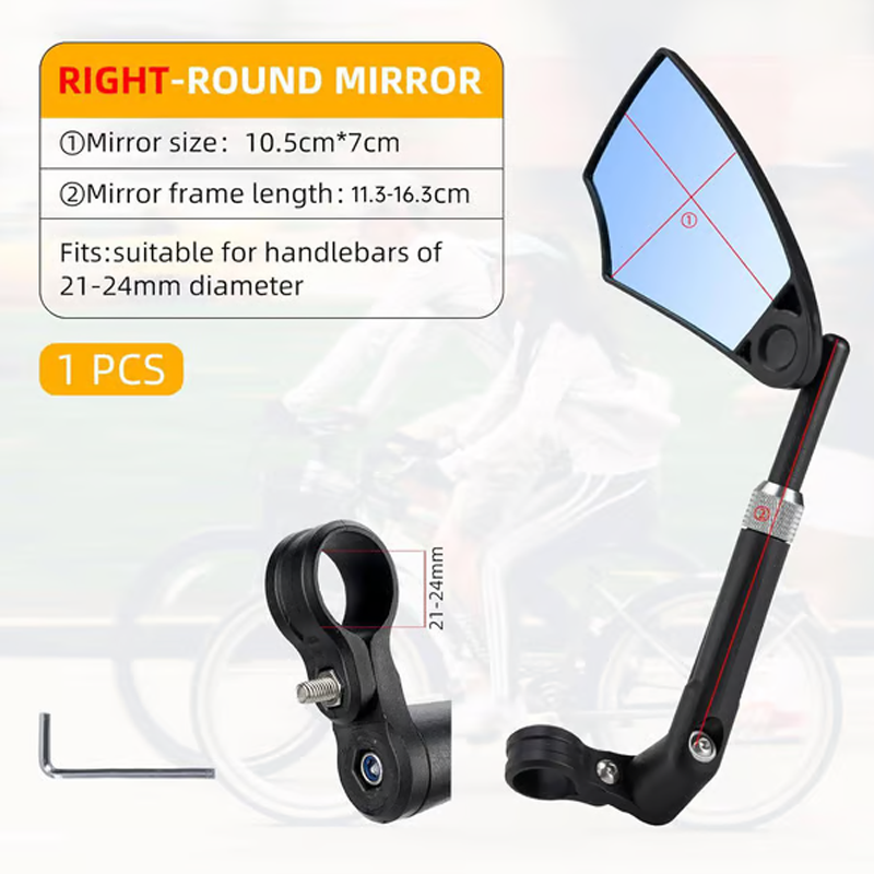🔥Specchio regolabile a 360° per manubrio bicicletta💯