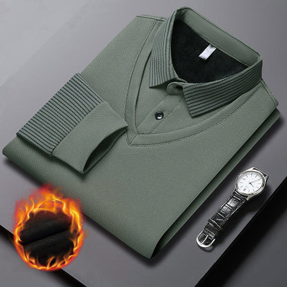 Camicia lavorata a maglia in due pezzi con risvolto da uomo 🔥Acquistane 2, spedizione gratuita🔥
