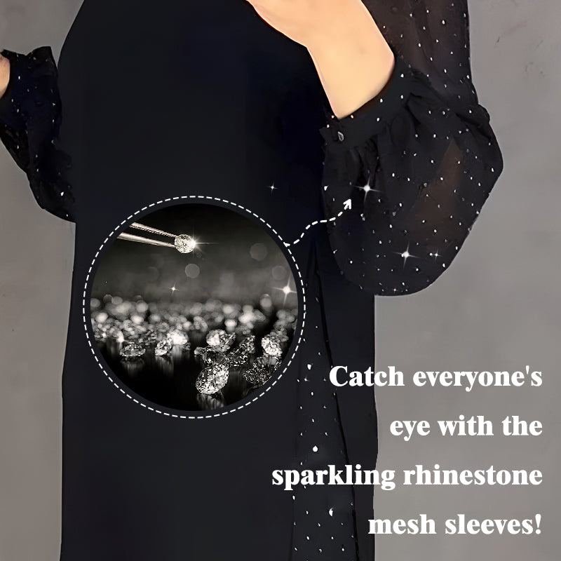 🔥SCONTO DEL 60%! Abito da donna con strass: elegante, comodo e perfetto per tutte le occasioni