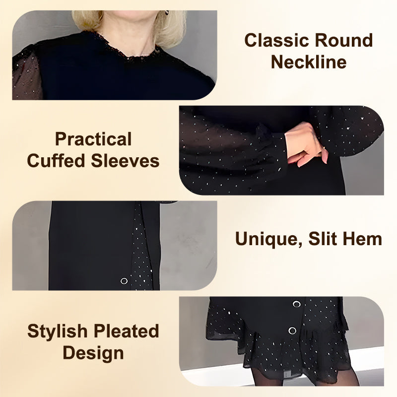 🔥SCONTO DEL 60%! Abito da donna con strass: elegante, comodo e perfetto per tutte le occasioni