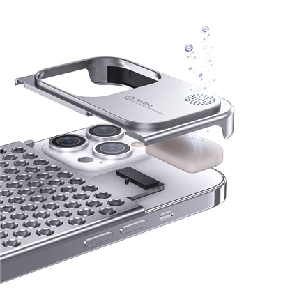 Aromatherapy telefoon geval iphone13iPhone14 Aluminiumlegering anti-val warmteafvoer bezel slank-9