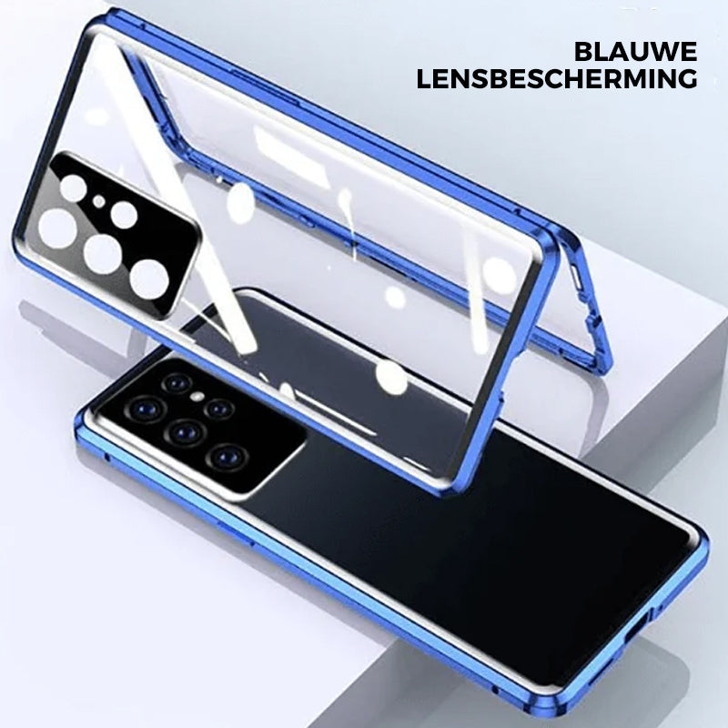 Magnetisch gehard glas dubbelzijdig telefoonhoesje voor Samsung-7