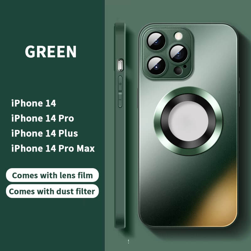 NIEUW Magnetisch AG Glas Frosted Geval met de Beschermer van de Cameralens voor iPhone 14 13-9