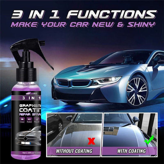 Nieuwjaarsuitverkoop- 3-IN-1 Snelle autocoating spray met hoge bescherming