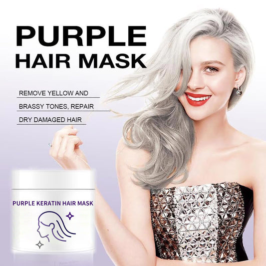 ✨Offerta limitata: acquista 3 e ricevi 2 in omaggio✨🧴💛 Maschera per capelli Keratynowa Fioletowa&Lascia che i tuoi capelli fluttuino al vento