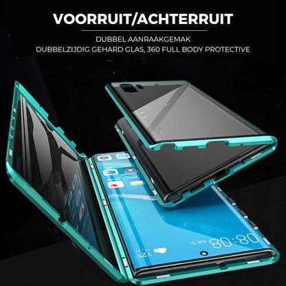 Magnetisch gehard glas dubbelzijdig telefoonhoesje voor Samsung-4