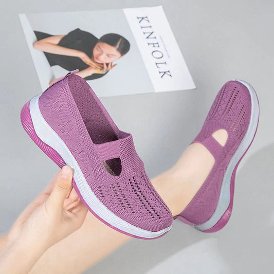 🔥Letzter Tag 49% Rabatt🔥Orthopädische gewebte Schuhe mit weichen, atmungsaktiven Sohlen für Frauen