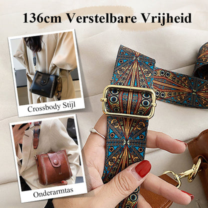 👜Vintage Modetas met Verstelbare Bredere Schouderband