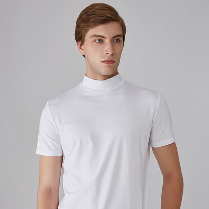 T-shirt da uomo a collo alto