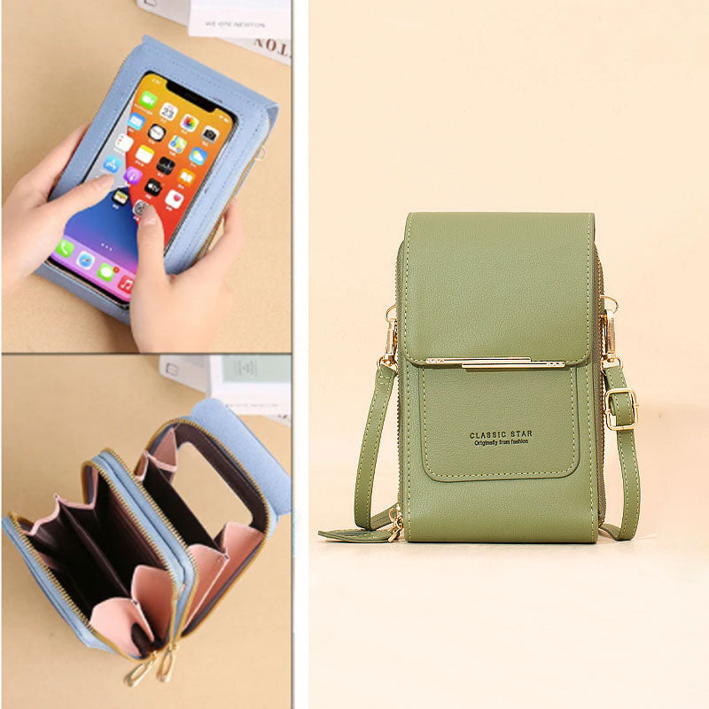 🔥Saldi sconto del 50% 🎁Borsa da donna in pelle con touch screen