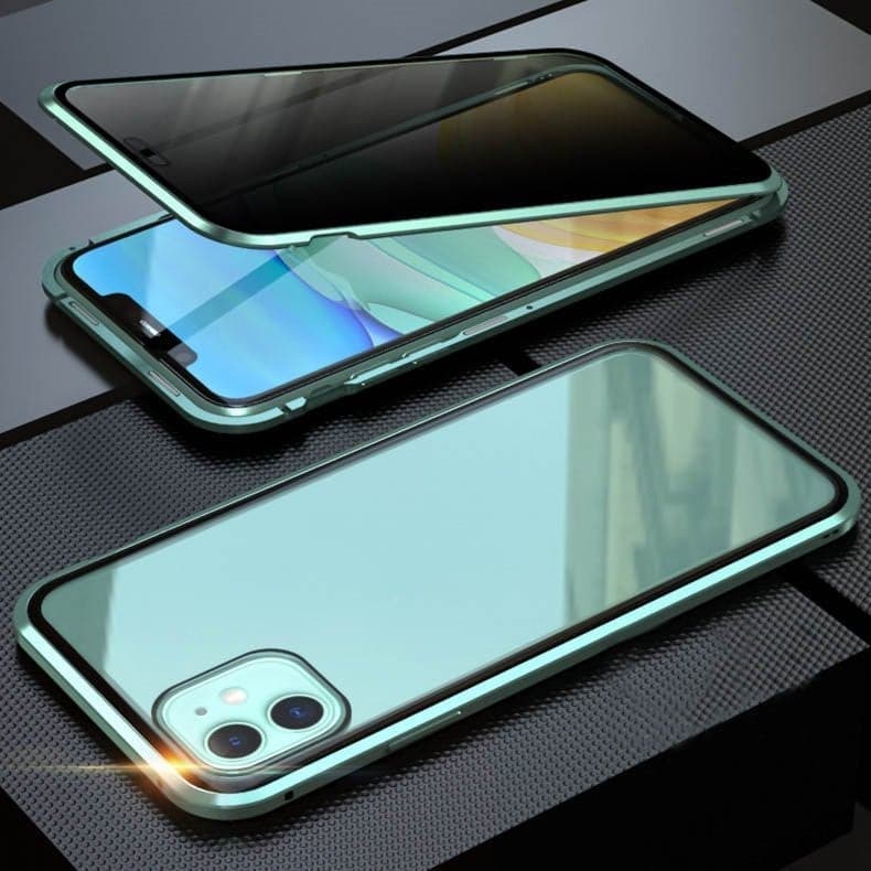 ✨ ÚLTIMO DIA DE PROMOÇÃO – 50% DE DESCONTO ✨ Capa Magnética para iPhone com Vidro Privativo e Moldura Metálica