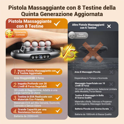 ✈️ Spedizione gratuita ✈️ Set di pistole per massaggio a 8 teste a 16 unità