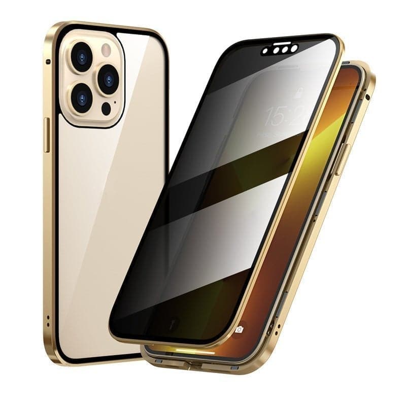 ✨ ÚLTIMO DIA DE PROMOÇÃO – 50% DE DESCONTO ✨ Capa Magnética para iPhone com Vidro Privativo e Moldura Metálica