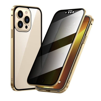 ✨ ÚLTIMO DIA DE PROMOÇÃO – 50% DE DESCONTO ✨ Capa Magnética para iPhone com Vidro Privativo e Moldura Metálica