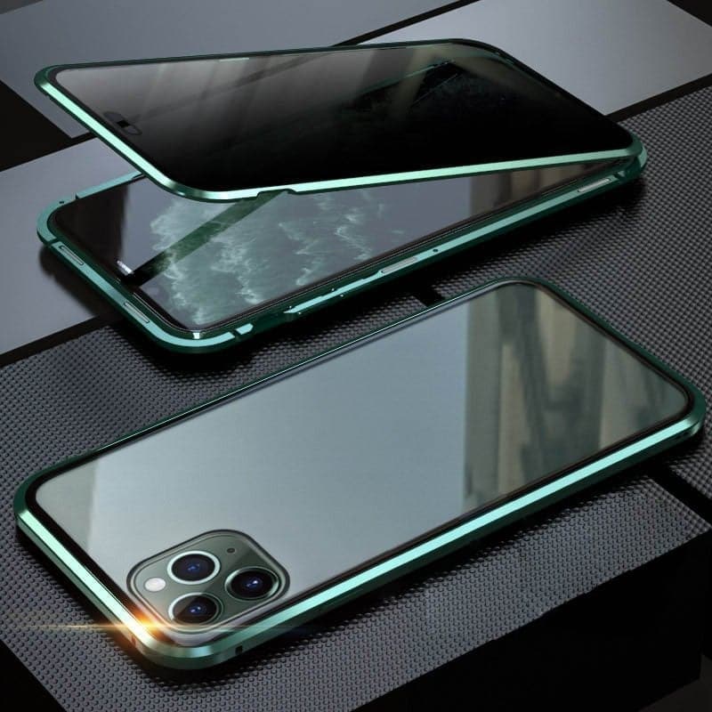 ✨ ÚLTIMO DIA DE PROMOÇÃO – 50% DE DESCONTO ✨ Capa Magnética para iPhone com Vidro Privativo e Moldura Metálica