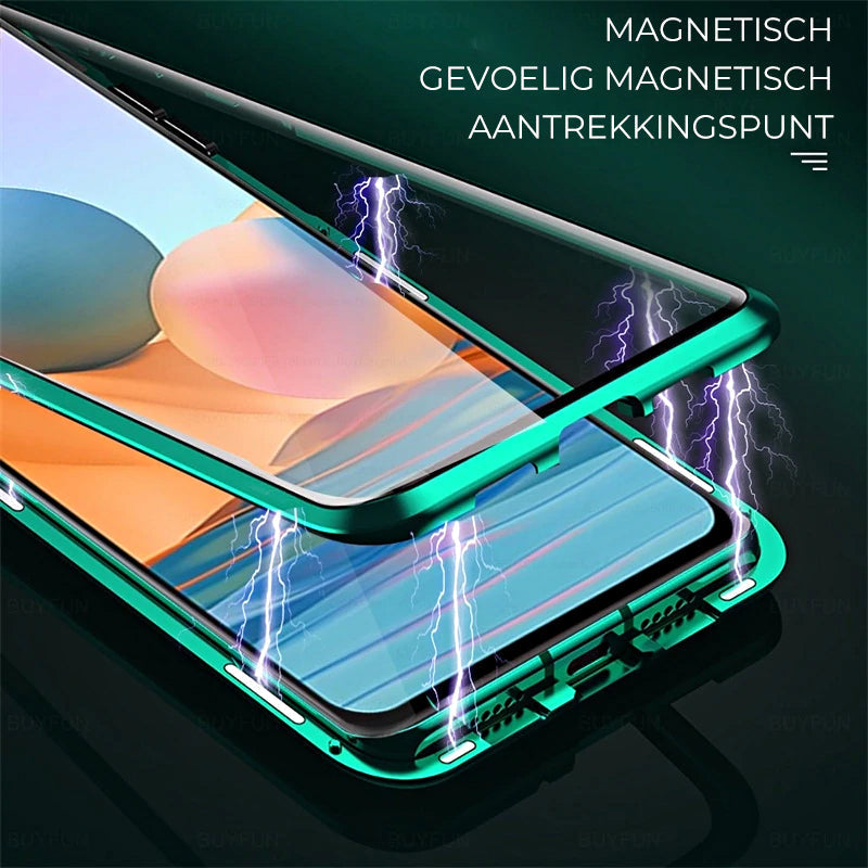 Magnetisch gehard glas dubbelzijdig telefoonhoesje voor Samsung-6