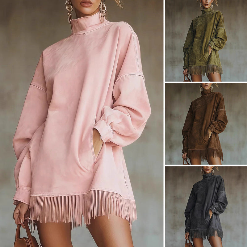 【S-3XL】💖Abito con maniche lunghe e frange