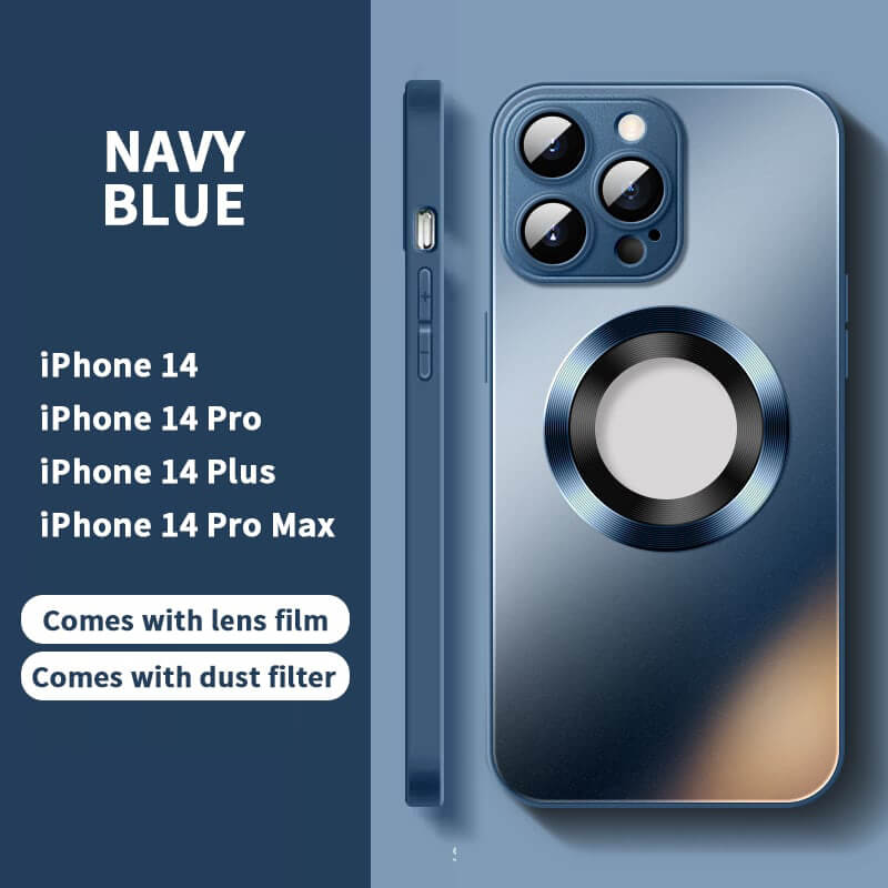 NIEUW Magnetisch AG Glas Frosted Geval met de Beschermer van de Cameralens voor iPhone 14 13-11