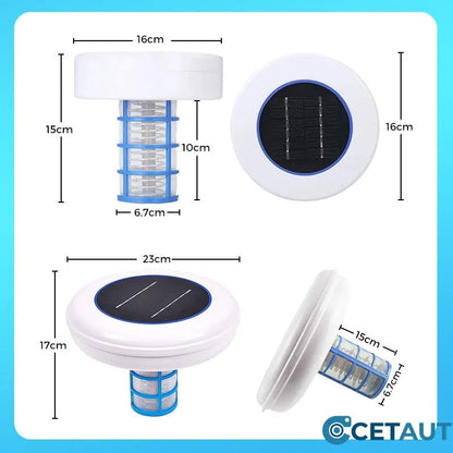 🌞Piscina cristallina – senza prodotti chimici, con energia solare! IONIZZATORE GALLEGGIANTE PER PISCINE ALIMENTATO A ENERGIA SOLARE