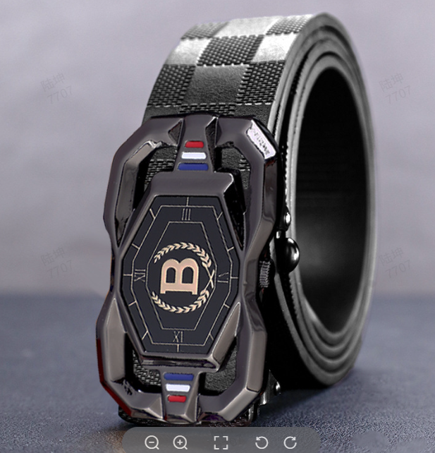 🐊Cintura in pelle per uomo con elegante motivo coccodrillo, fibbia automatica e realizzata in pelle bovina.