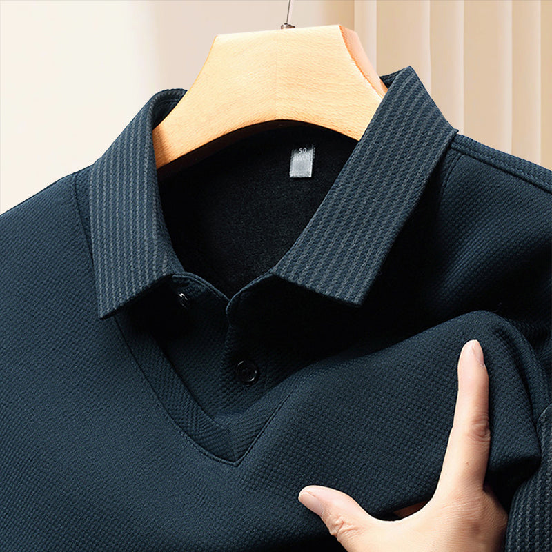 🔥Camisa de duas peças com lapela listrada🤩Compre 2 frete grátis
