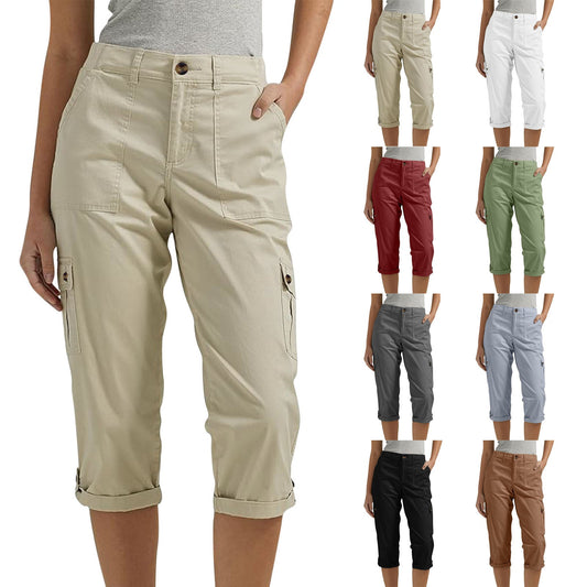 🔥Pantaloncini casual da donna con numerose tasche e alta elasticità