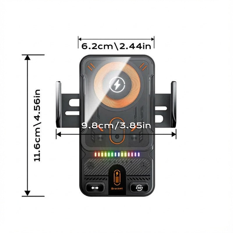 🔥SALDI CALDI 50% DI SCONTO🎁⚡Più di 50.000 venduti! 📱Supporto auto 2-in-1 ruotabile per telefoni cellulari e caricatore wireless⚡