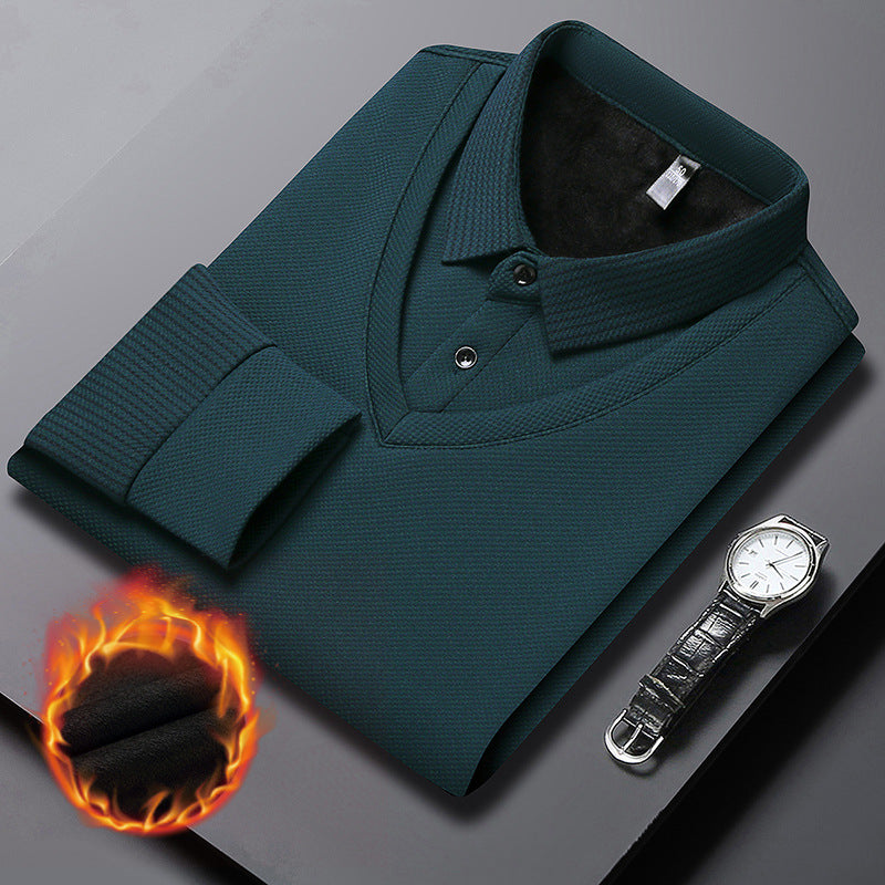 🔥Camisa de duas peças com lapela listrada🤩Compre 2 frete grátis