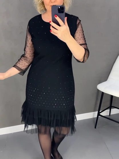🔥SCONTO DEL 60%! Abito da donna con strass: elegante, comodo e perfetto per tutte le occasioni
