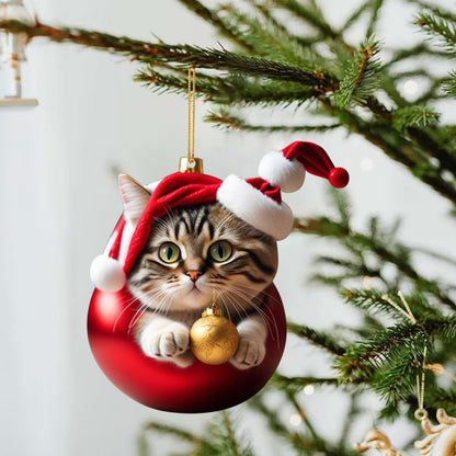 🎄10 pezzi 😻  Decorazioni natalizie per l'albero a forma di gatto. Decorazioni natalizie da appendere a forma di gatto.