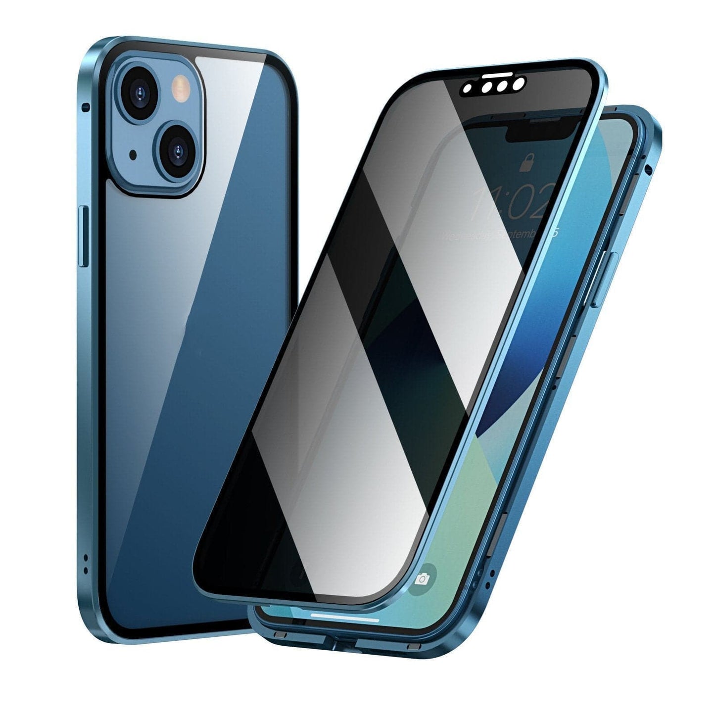 ✨ ÚLTIMO DIA DE PROMOÇÃO – 50% DE DESCONTO ✨ Capa Magnética para iPhone com Vidro Privativo e Moldura Metálica