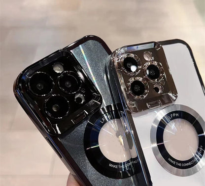 2023 Nieuw Magnetisch iPhone hoesje met lenshouder