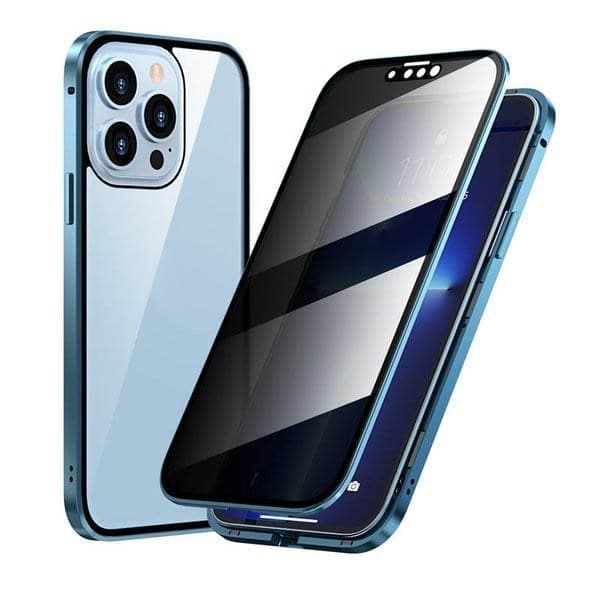 ✨ ÚLTIMO DIA DE PROMOÇÃO – 50% DE DESCONTO ✨ Capa Magnética para iPhone com Vidro Privativo e Moldura Metálica