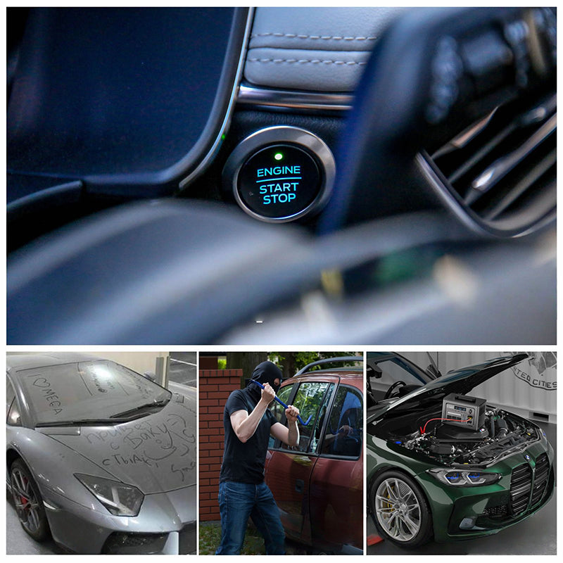 Interruttore di scollegamento batteria auto 12V/24V con telecomando