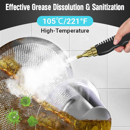 🔥 SCONTO DEL 49%! 💨 PULITORE A VAPORE INDUSTRIALE 2500W - Disinfezione e rimozione del grasso senza sostanze chimiche, perfetto per le cucine 🌟🧼